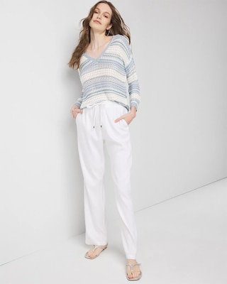 The Everyday Trouser in Linen | White House Black Market